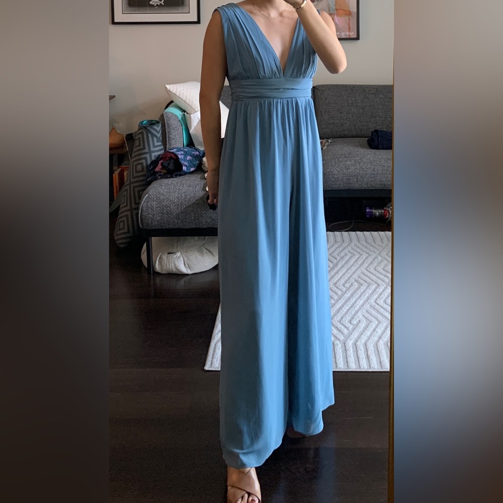 Lulus light blue jumpsuit, Size S